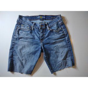 LUCKY BRAND Sofia Boot Cut Off Shorts Women's size 4 (27) DISTRESSED Shorts